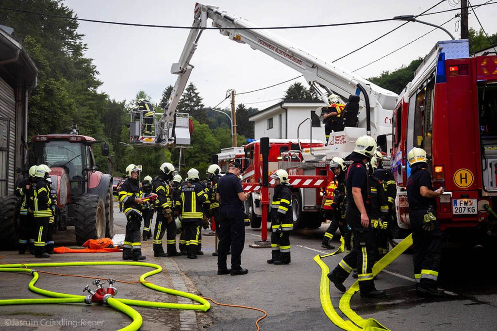 Branddienstübung in Weidlingbach