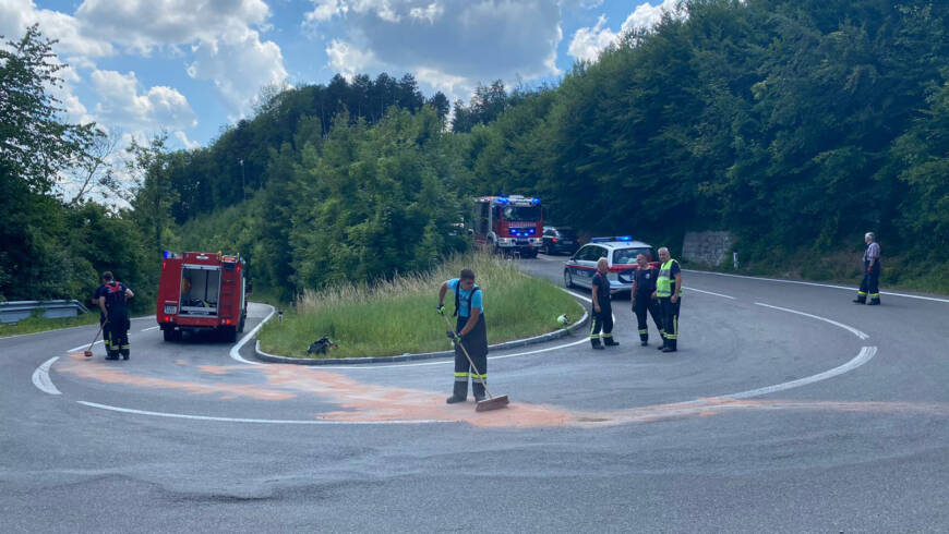 Motorradbergung auf der Tullner Straße