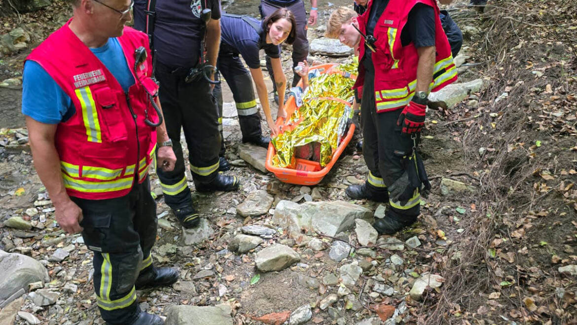 Menschenrettung kurz vor dem Feuerwehrfest