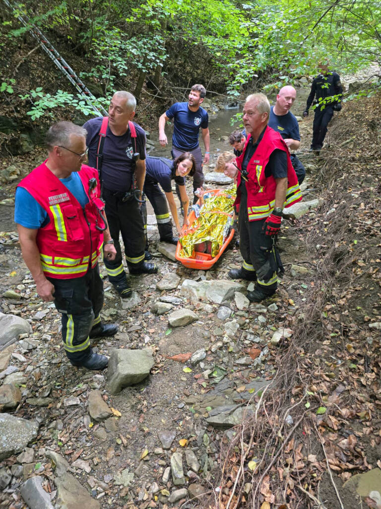 Menschenrettung kurz vor dem Feuerwehrfest